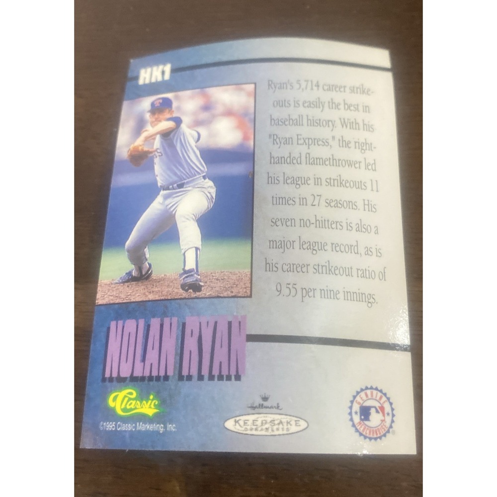 1996 Hallmark Ornament At the Ballpark Nolan Ryan Collector's Series #1 - Picture 7 of 10